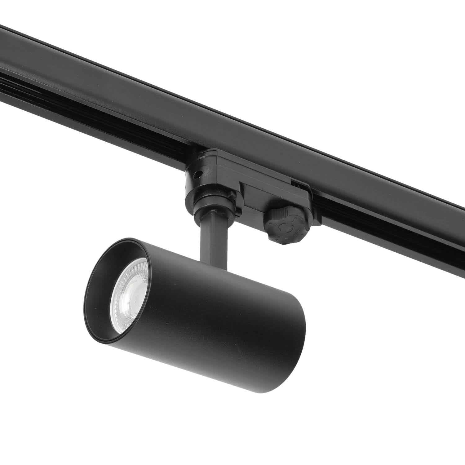 NEXTRACK 3-Phasen-Schienen-Set Komplett-Set mit 5x GU10 Lampe 2m Schiene Schwarz