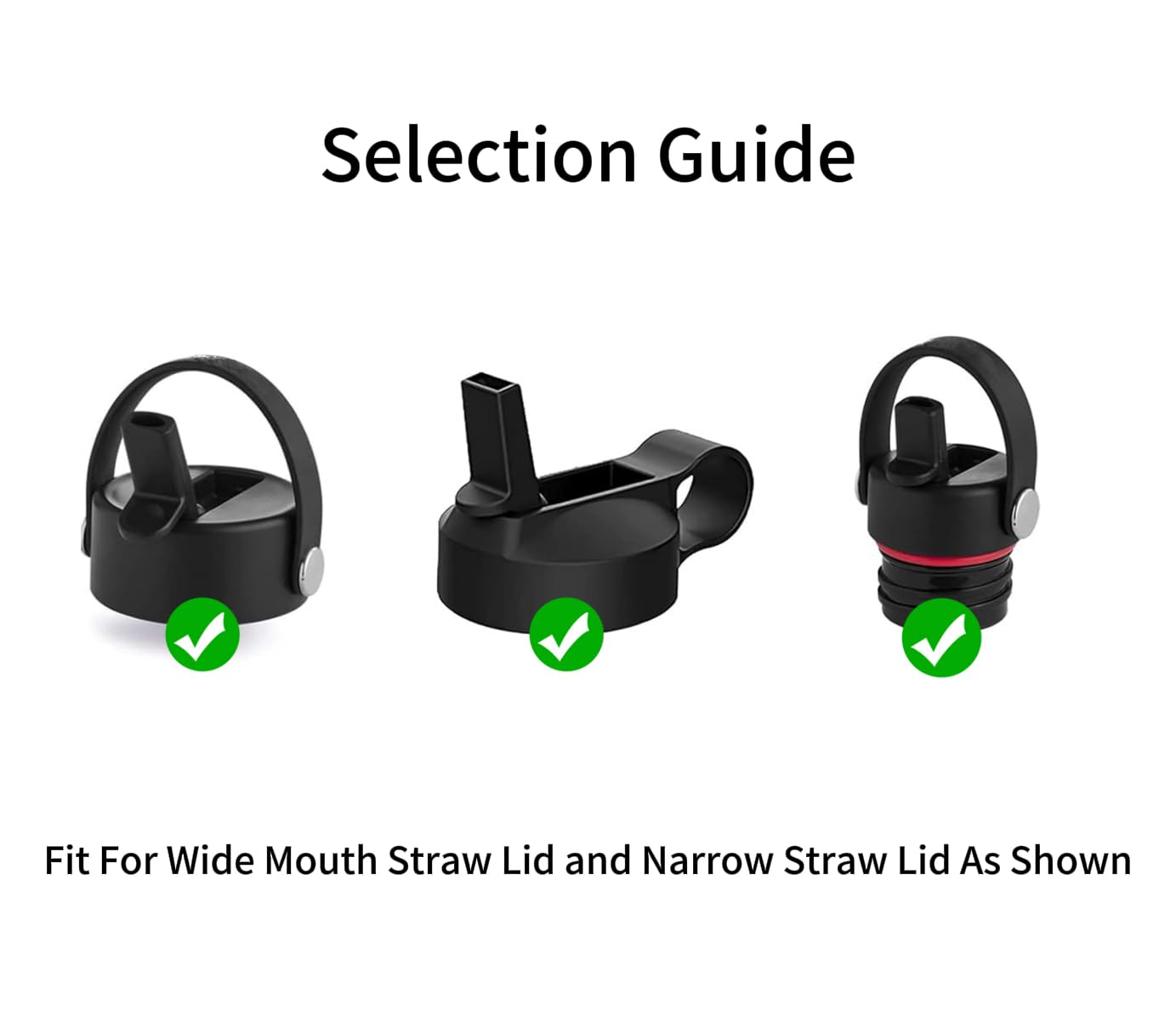 Lot de 8 pailles de rechange compatibles avec les bouchons de bouteille d'eau Hydro Flask et les couvercles de paille à presser - Sans BPA - Longues pailles et 2 brosses à paille