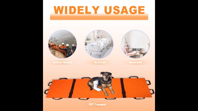 Image of Portable Gurney Stretcher for Patient & Large Dog Rescue, 400 lbs