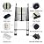 14.4 FT Aluminum Telescoping Ladder with Detachable Hook Extension Ladder Button Retraction Telescopic Locking Mechanism Compact Ladders for 330 Pound Capacity
