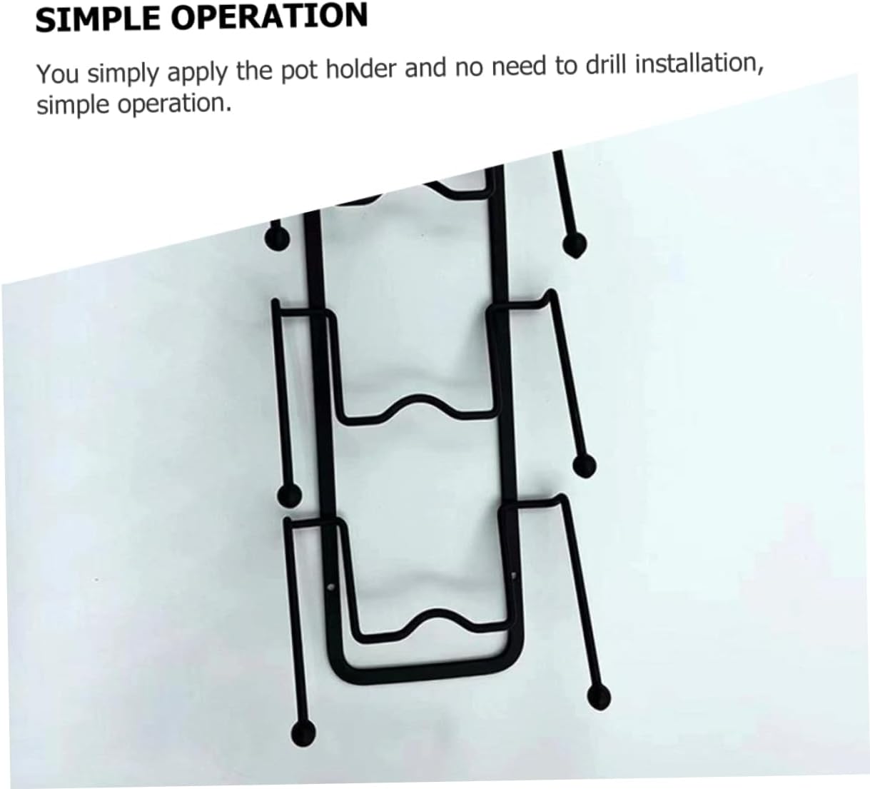 2pcs Wall-mounted Pot Lid Organizer Rack Punch Wear-resistant Kitchen Storage for Efficient Lid Management for Home Use