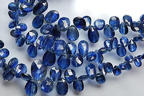 Briolettes de kyanite bleue naturelle de qualité supérieure facettées pour haute joaillerie