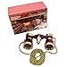 HQRP Theater Binoculars Burgundy w/Crystal Clear Optic (CCO) with Red Reading Light, Gold Trim, w/Necklace Chain