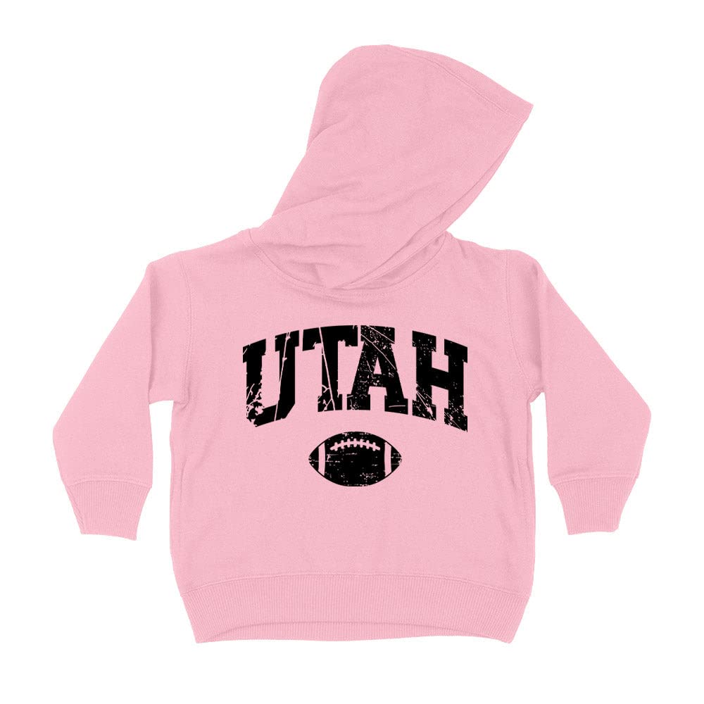 Football Utah Collegiate Kids Hoodie Sweatshirt Toddler 5T Light Pink