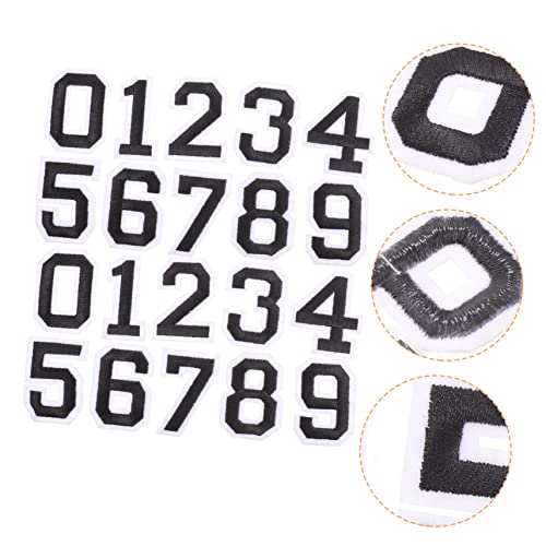 WESIEVYA 4juegos Pegatinas Adhesivas De Números Para Camisetas Deportivas De Números Decoración Para Ropa y Accesorios - imagen 6