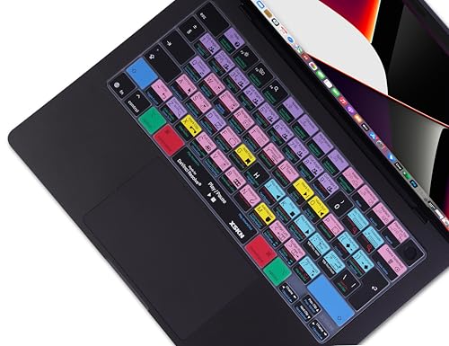 XSKN Davinci Resolve Shortcut EU Version Keyboard Cover Skin for 2026-2021 MacBook Pro 14 16 inch MacBook Air 13 15 inch with M5/M4/M3/M2/M1 and MacBook Neo by XSKN - Used condition - Image 4