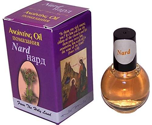 Holy Land Market Nard Anointing Oil - Perfumed Holy Land Oil from Jerusalem, 10ml (0.34 fl oz) - Spiritual Anointing, Essential Oil Singles