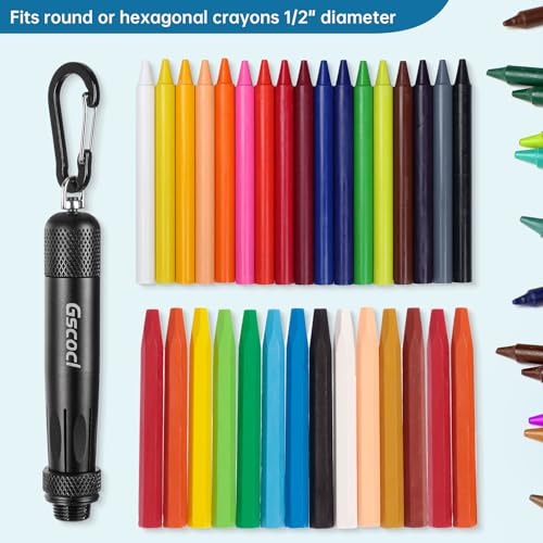 lumber crayon holder for 1234 round or hexagonal crayonsferro rods industrial heavy duty carpenterconstruction aluminum crayon holder black