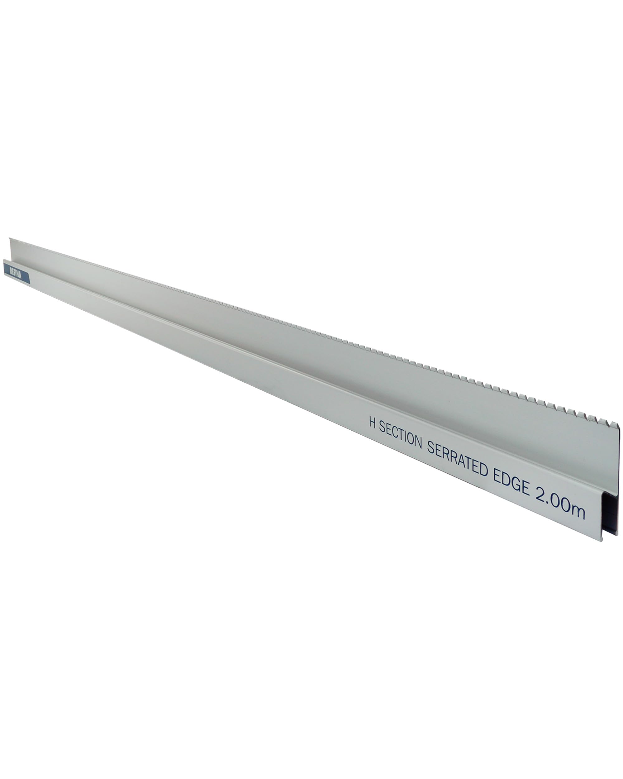 REFINA 6'8" (2.00m) Serrated H Section Feather Edges - 113 x 20mm Profile, 1.3mm Lightweight & Durable Aluminium - Serrated Edge for Removing Air Pockets, Distributing Materials, & Reducing Laitance