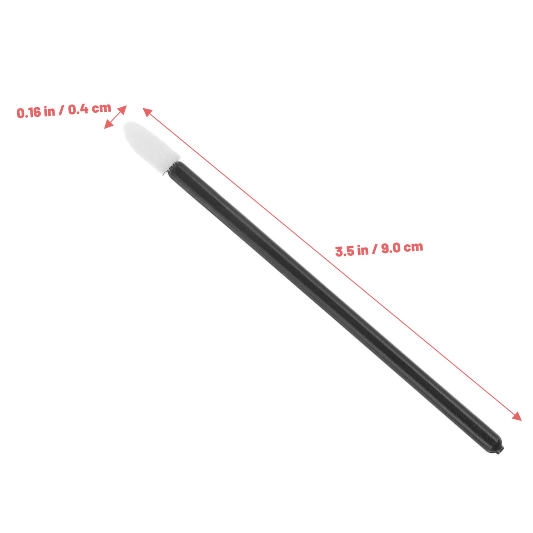 TOVINANNA 50 Pack Disposable Lip Brush Sticks Lipstick Applicator Makeup Tools Gentle Flocking for Smooth Application