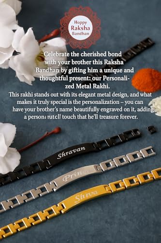 Image of PersonalisedRakhi For Brother | Best & TrendyRakhi for bhai | Customized nameRakhi for Rakshabandhan