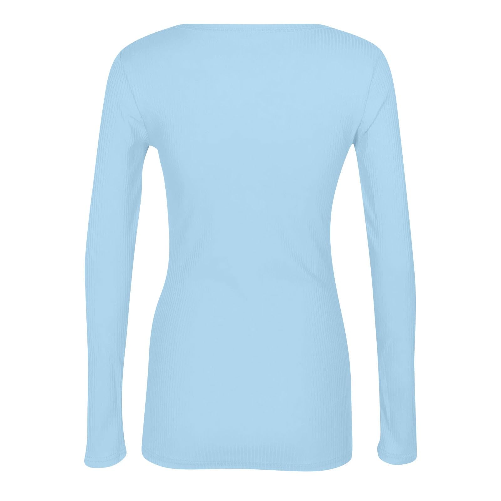 Tee Shirt Manche Longue Femme Col Mock T-Shirts À Manches Longues Femme Thermique Tee Shirt Sport sous Pull Femme Hiver Grandes Taille T-Shirt Longue Vêtement Femme
