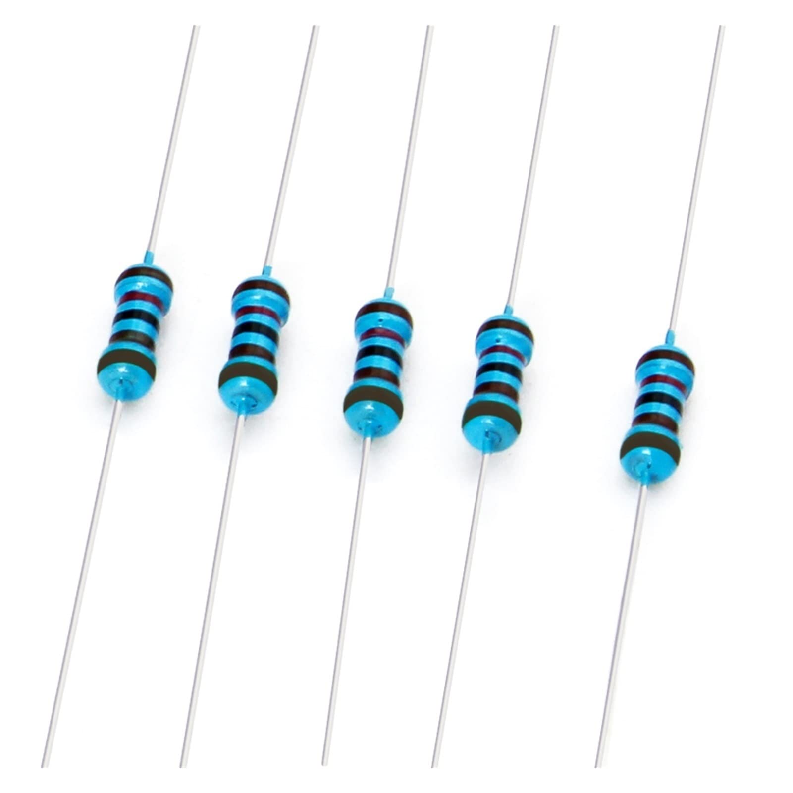 500 pz/lotto 50 Valori 1/4 W 0.25 W 1 Percentuale Resistore A Film Metallico Assortimento Kit Set 1R-10mR 1ohm-10 Mohm Resistore