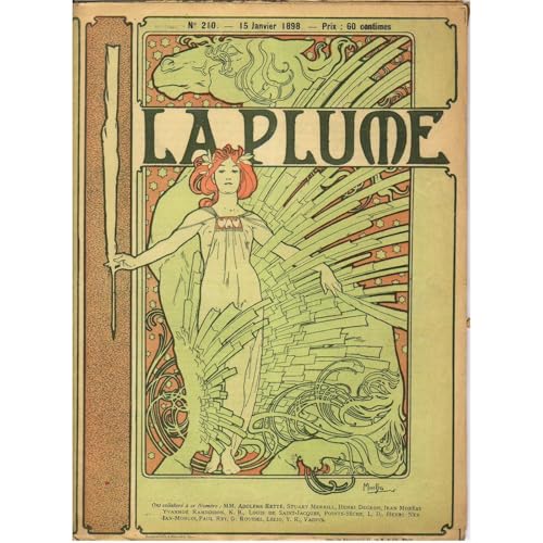 Impression giclée La Plume de Mucha en grand format de qualité galerie