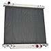Cubauto Full Aluminum Radiator Shroud Fan for 1999 2000 2001 2002 2003 2004 2005 Ford F250 F350 F450 Excursion 6.8L 7.3L Powerstroke 99 01 02 03 04 05 2 Row Core Radiator Relay Kit Radiators