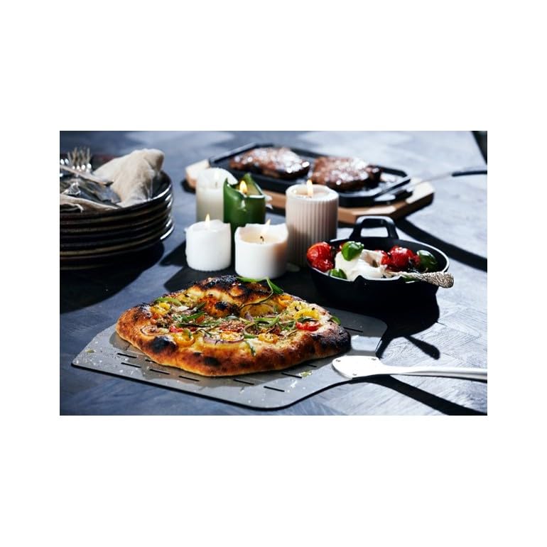 Pala per Pizza Perforata, 40 x 35 cm, in Acciaio Inox COZZE by