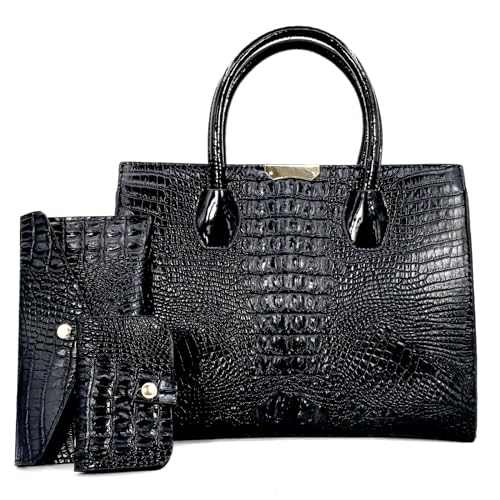 Set de 3 Bolsos Tote de Mujer en Cuero PU miniatura 1