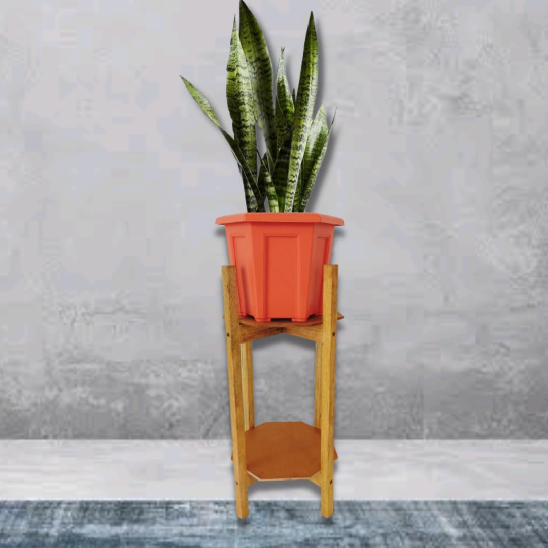 NUMBERDAAR CRAFTS WOODEN MID CENTURY LONG POT STAND/FOLDABLE TALL PLANTER STAND/FLOWER POT STAND/L*W*H 27*23*50/POT NOT INCLUDED (LONG POT STAND) (B0C772DS6V) Amazon Price History, Amazon Price Tracker