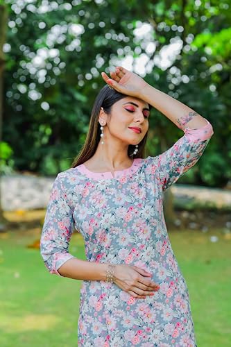 Image of Sugathari Women's Kurta Set for Women | Women Kurta | Women Kurta Sets Kurtis | Women Kurta Pant Set | Women Kurta Pant Set Women Kurti Set with Pant | Women Kurti Set with Pant Cotton (KP 96)