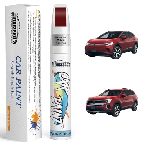 Image of L0G3 /6L Aurora Red Metallic Touch Up Paint for Volkswagen, Exact Color Match Car Paint Scratch Repair Remover Pen Kit Quick & Easy Fix Vehicle Chips and Automotive Nicks Scuff