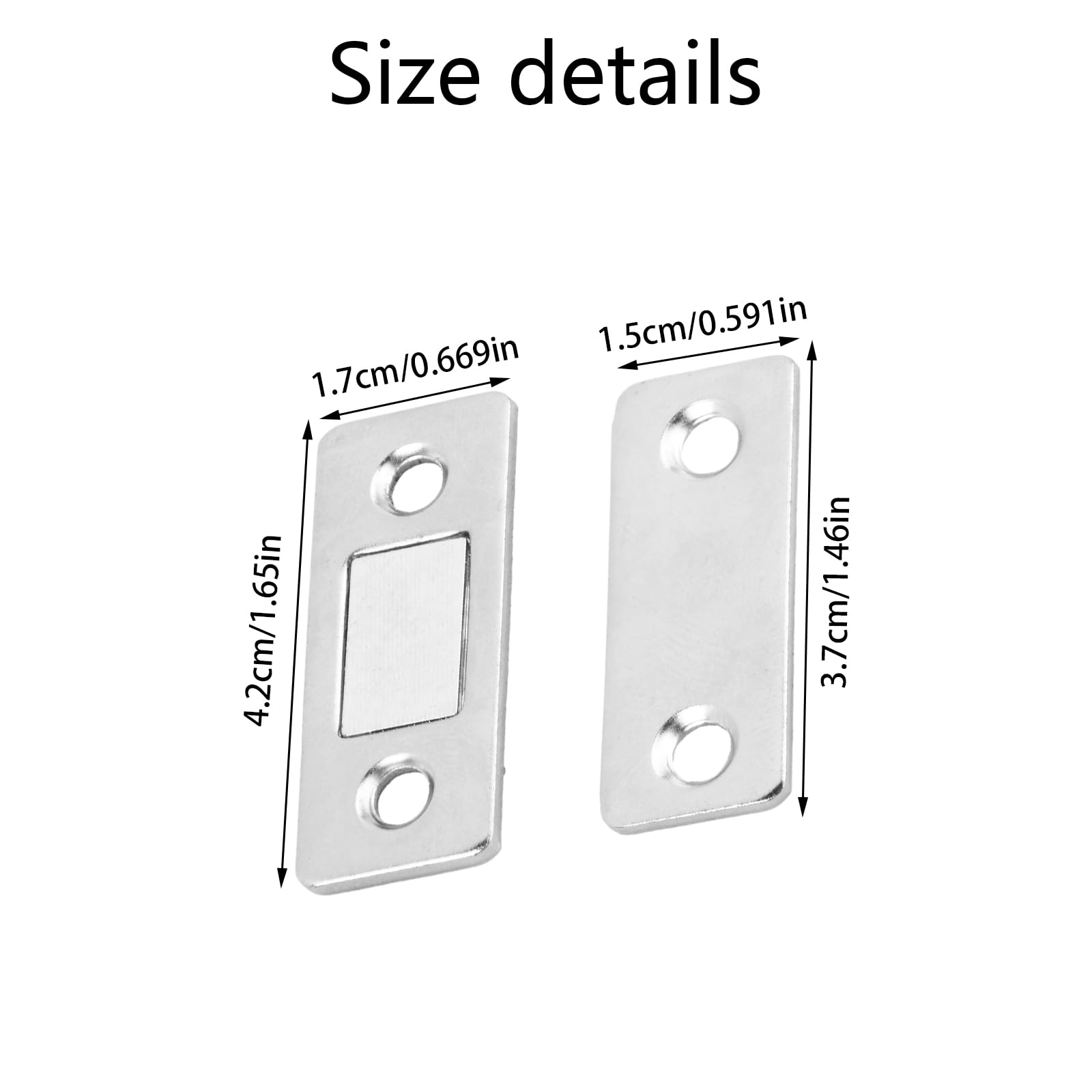 Magnetische deurvanger Jiayi 2 Stuks kastmagneet 40KG magnetische