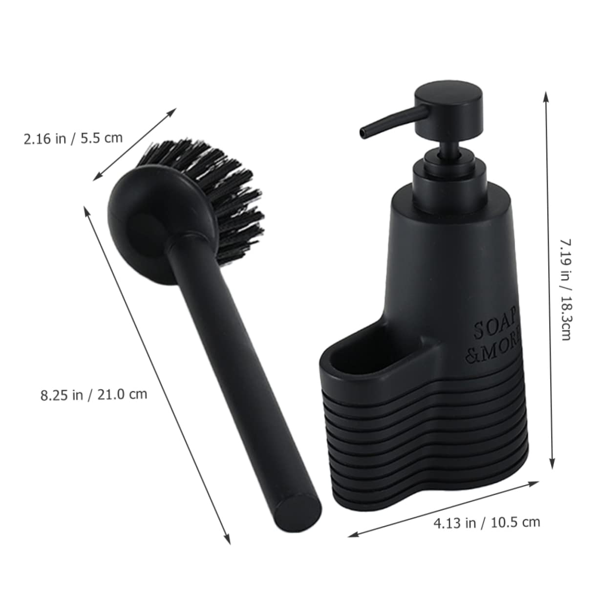UTHCLO Black Kitchen Soap Dispenser Pump Refill Hand Soap Liquid Lotion Bottle Pump