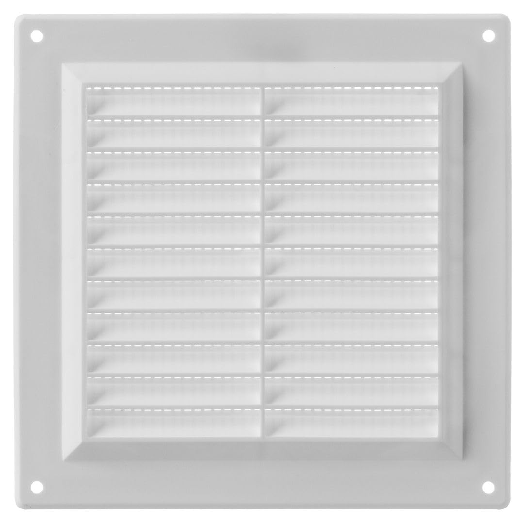 Lirast White 150X150mm / 6X6 Inch Plastic Ventilation Grille - Air Vent Cover