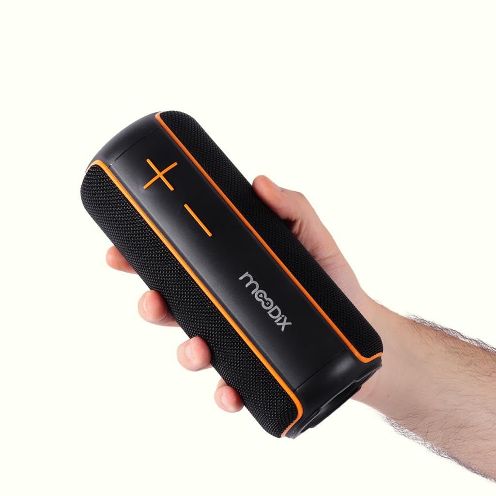 Altoparlante Bluetooth con radio, altoparlante portatile senza fili impermeabile IPX7 compatibile con tutti i telefoni cellulari, altoparlante doccia con bassi profondi e scheda TF, nero