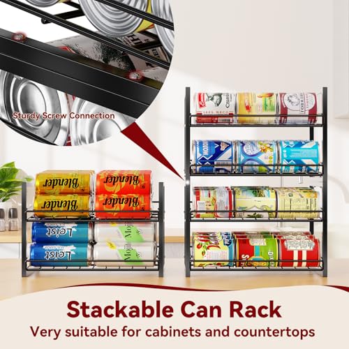 2-Tier-Stackable-Can-Organizer-2-Pack-Pantry-Can-Dispenser-Holds-Up-to-48-Cans-Metal-Wire-Basket-for-Canned-Food-Soda-Drinks-Black