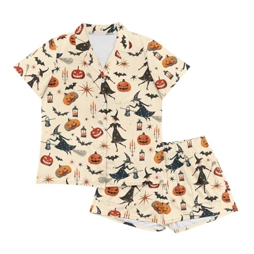 Image of Women's Short Sleeve Sleepwear Pajamas Nightwear with Pockets | skin-friendly breathable material resists pilling fading and deformation after repeated washing