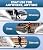 Cordless Electric Snow Shovel Rake, 21V 12-Inch Brushless Battery Snow Blower with 4.0Ah & Fast Charger, 20FT Throw Distance, Compact Design, Adjustable Front Handle, for Driveway/Sidewalk – Blue