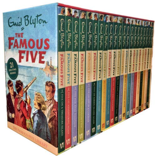 Enid Blyton Famous Five Series, 21 Books Box Collection Pack Set (Complete Gift Set Collection)