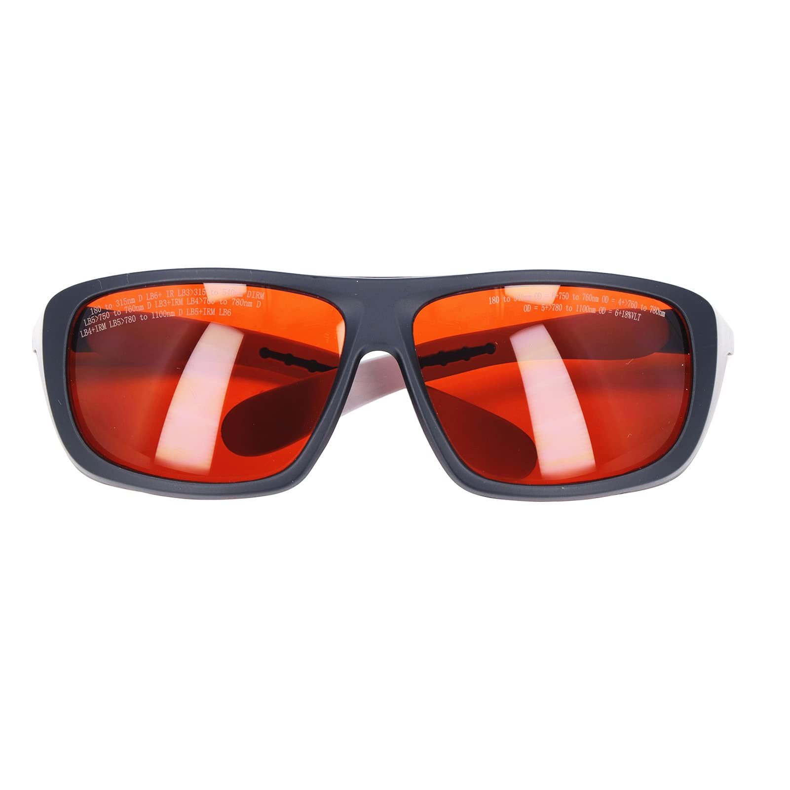 Laserowe okulary ochronne Profesjonalna klasa 180 nm do 540 nm i 750 nm do 1100 nm Ochrona długości fali dla techników światłowodowych i entuzjastów ów Materiał PC Trwały i wygodny