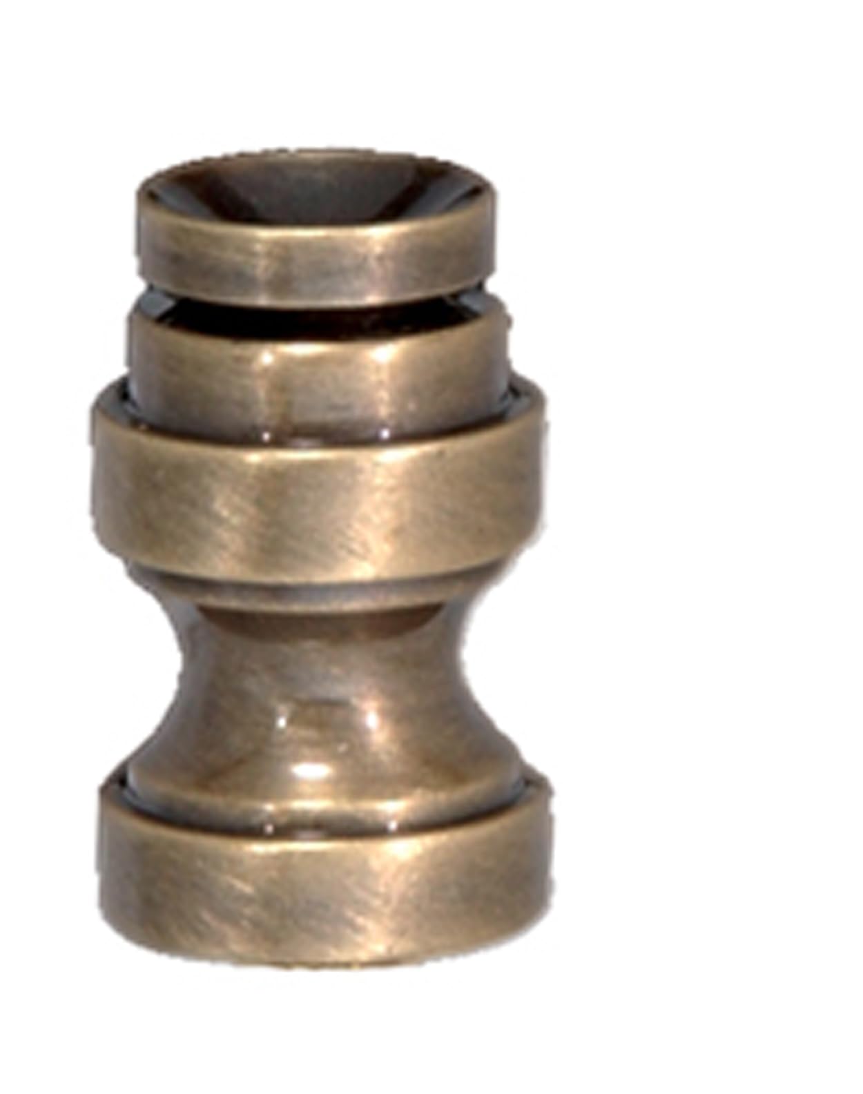 B&P Lamp® 7/8" Cup-Shaped, Solid Brass Finial Base W/Antique Finish