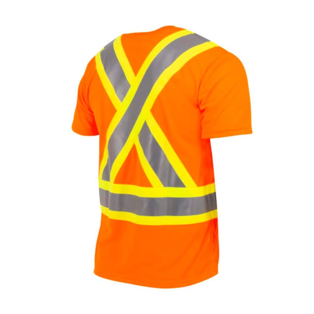 Radians Hi-Vis Orange Safety T-Shirt – Size Small, High Visibility Workwear - View #8