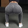 MOSHENGQI-Womens-Seamless-Butt-Lift-Leggings-High-Waisted-Yoga-Pants-Ribbed-Workout-Slimming-Tights MOSHENGQI Womens Seamless Butt Lift Leggings High Waisted Yoga Pants Ribbed Workout Slimming Tights(Medium,#8 Seamless Gray-3)