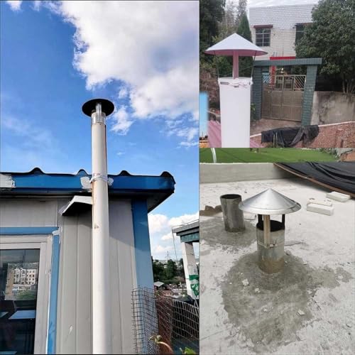 Caperuza para chimenea de acero inoxidable de alta resistencia y durabilidad para tejados 2