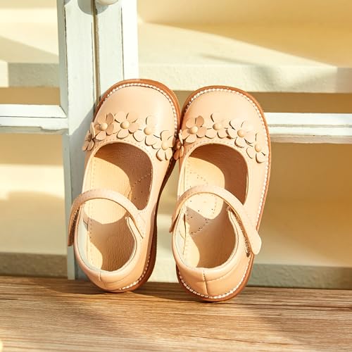 Image of Flaryzone Toddler Little Girl Mary Jane School Uniform Oxfords Flat Dress Shoes
