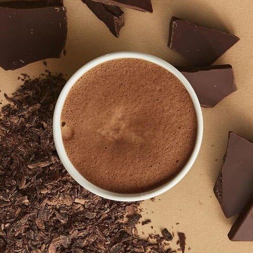 Image of Hotel Chocolat Hot chocolate Mix - 50% Milk Drinking Chocolate with Real Chocolate Flakes, 10 Servings, Gourmet Cocoa