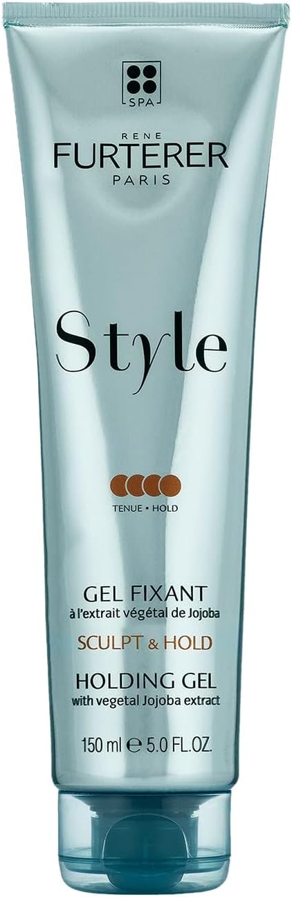 STYLE Holding Gel - Sculpts & Styles with Strong Hold - With Moisturizing Jojoba Extract - For All Hair Types - Vegan & Silicone-Free - 5.0 fl. oz.