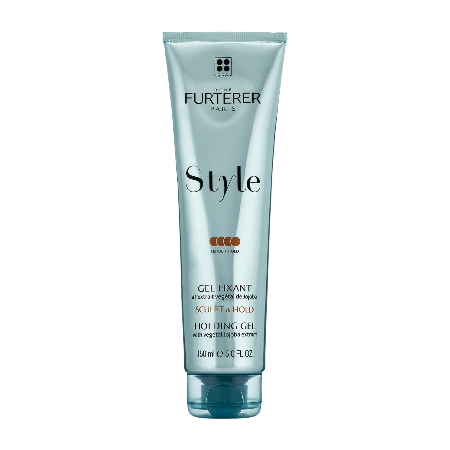 Rene Furterer STYLE Holding Gel - Sculpts & Styles with Strong Hold - With Moisturizing Jojoba Extract - For All Hair Types - Vegan & Silicone-Free - 5.0 fl. oz.