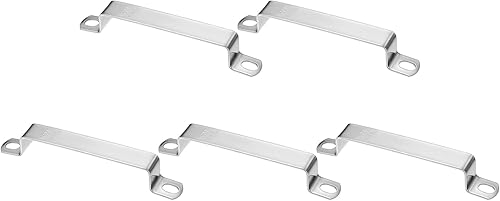 Miniatura 45 de HARFINGTON Abrazadera cuadrada de tubo 2.953x1.772 in 304 acero inoxidable hebilla de tubo cuadrado en forma de U abrazadera de tubo conector