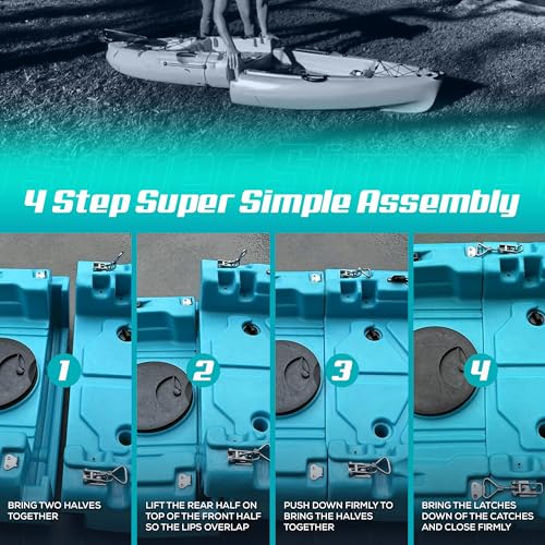 image for Reel Yaks 9.5ft Raptor Fin Drive Fishing Kayak – Modular, Stable Sit