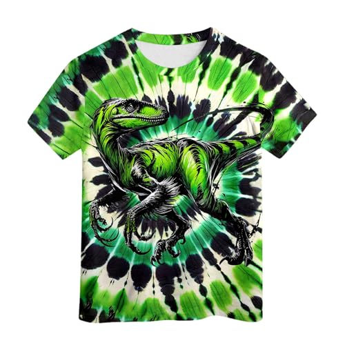 2026 Niños Neon Tie Dye Camiseta para Niños Niñas Tie Dye Camiseta Hippes Camiseta Senior Niños Camiseta Talla 6 16 Años, verde, 3-4 años