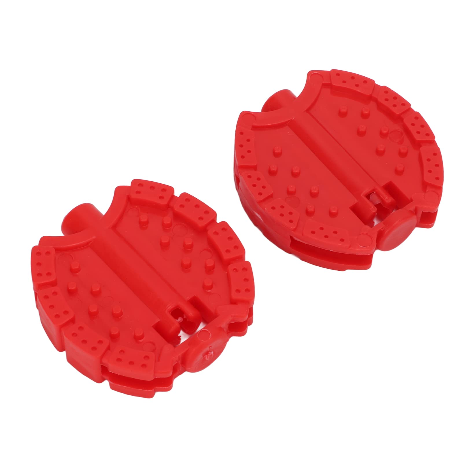 Snnozy 2 Pcs Kids Bike Pedal Plastic Children's Tricycle Bic ycle Pedals Child Baby Stroller Front Wheel Foot Pedal Accessories (Red)