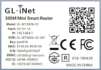 GL.iNet GL-MT300N-V2 (Mango) Tragbarer Mini-Reise-Wireless-Pocket-VPN-WLAN-Router – Access Point/Extender/WDS | OpenWrt | 2 x Ethernet-Ports | OpenVPN/Wireguard VPN | USB 2.0 | 128 MB RAM – Ansicht 9