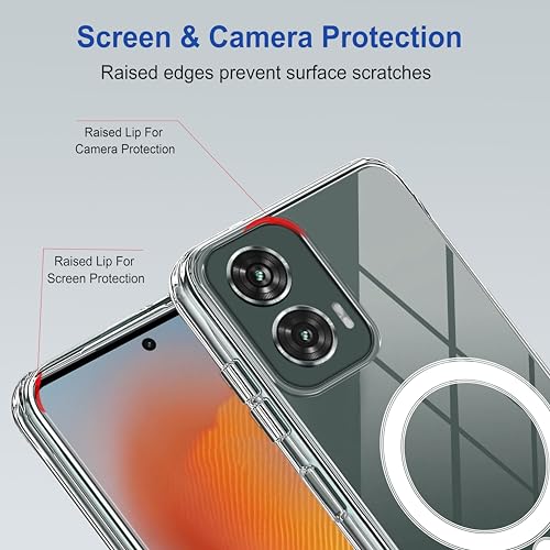 Image of Zapcase Back Case Cover for Moto G45 5G | Compatible for Moto G45 5G Back Cover | Scratch-Resistant Back Cover Case | Clear