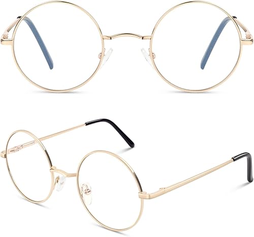 CGID E01 Lennon - Gafas de sol polarizadas redondas unisex