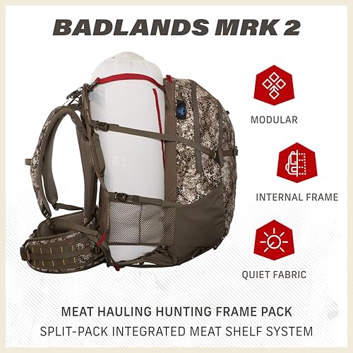 Badlands MRK 2 Pack - Super Durable Hunting Pack for Meat-Hauling in Tough Conditions, Approach OG, One Size