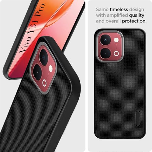 Image of Jkobi Rubberised Back Cover Case for Vivo Y51 Pro 5G | Vivo T5x (Textured Grip Design | Micro-Fiber Cloth Inside | Slim and Light Weight | Soft Touch and Feel)